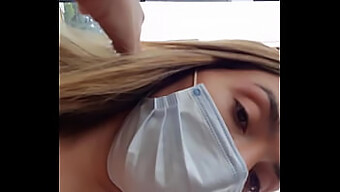 Latina Beauty Teases And Allows Touching On Public Bus Without Underwear